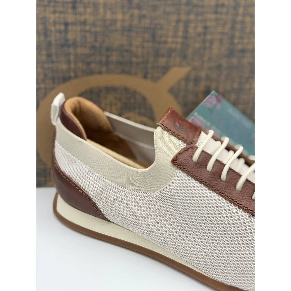 Born Crown Barrett Men's Casual Sneakers White Size 11 - Lightweight Knit